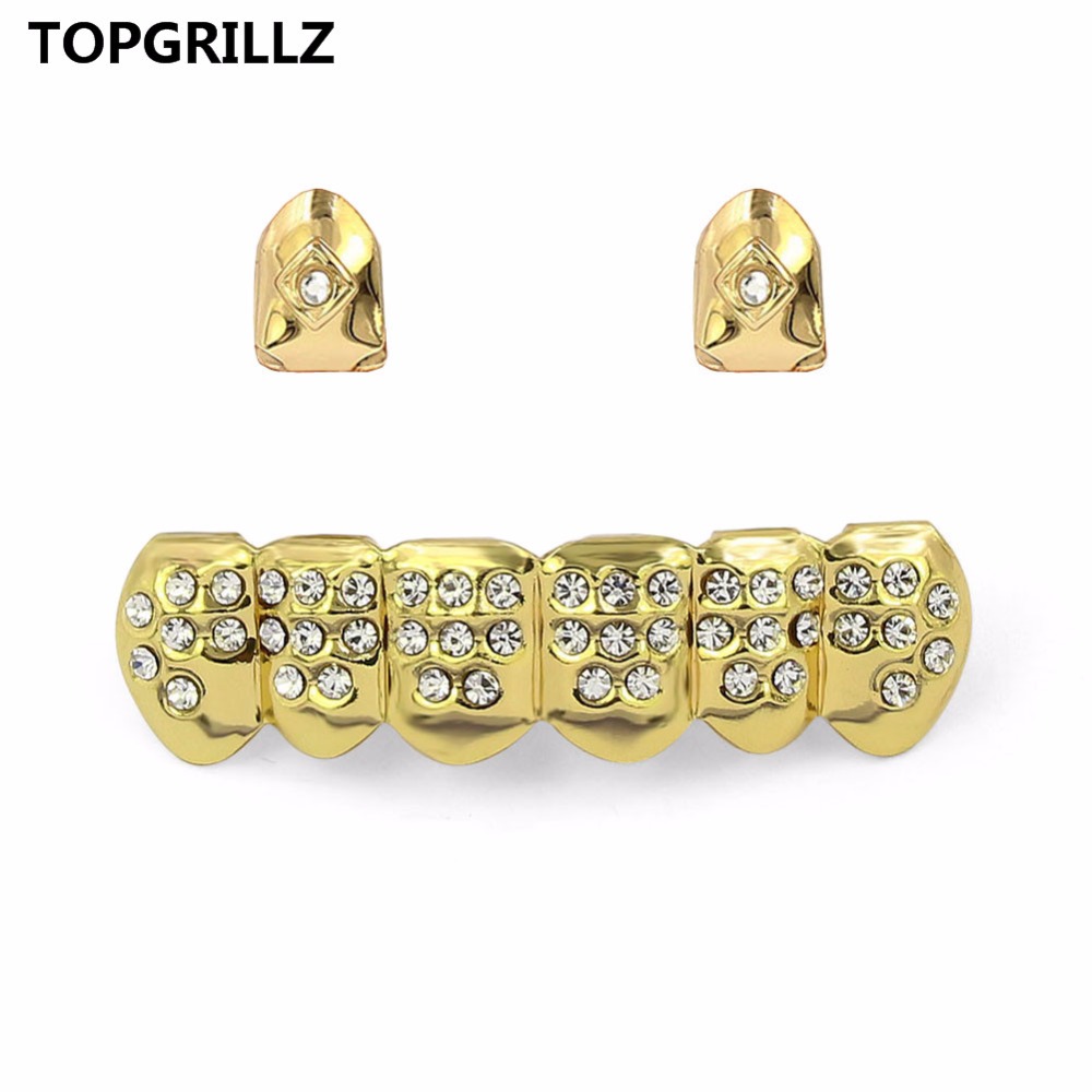 Yellow Body Jewelry - TOPGRILLZ New Light Yellow Gold Color