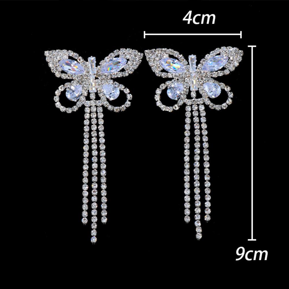 Sexy Rhinestone Butterfly Tass - огляд і ціна Body Jewelry Nipple Chain