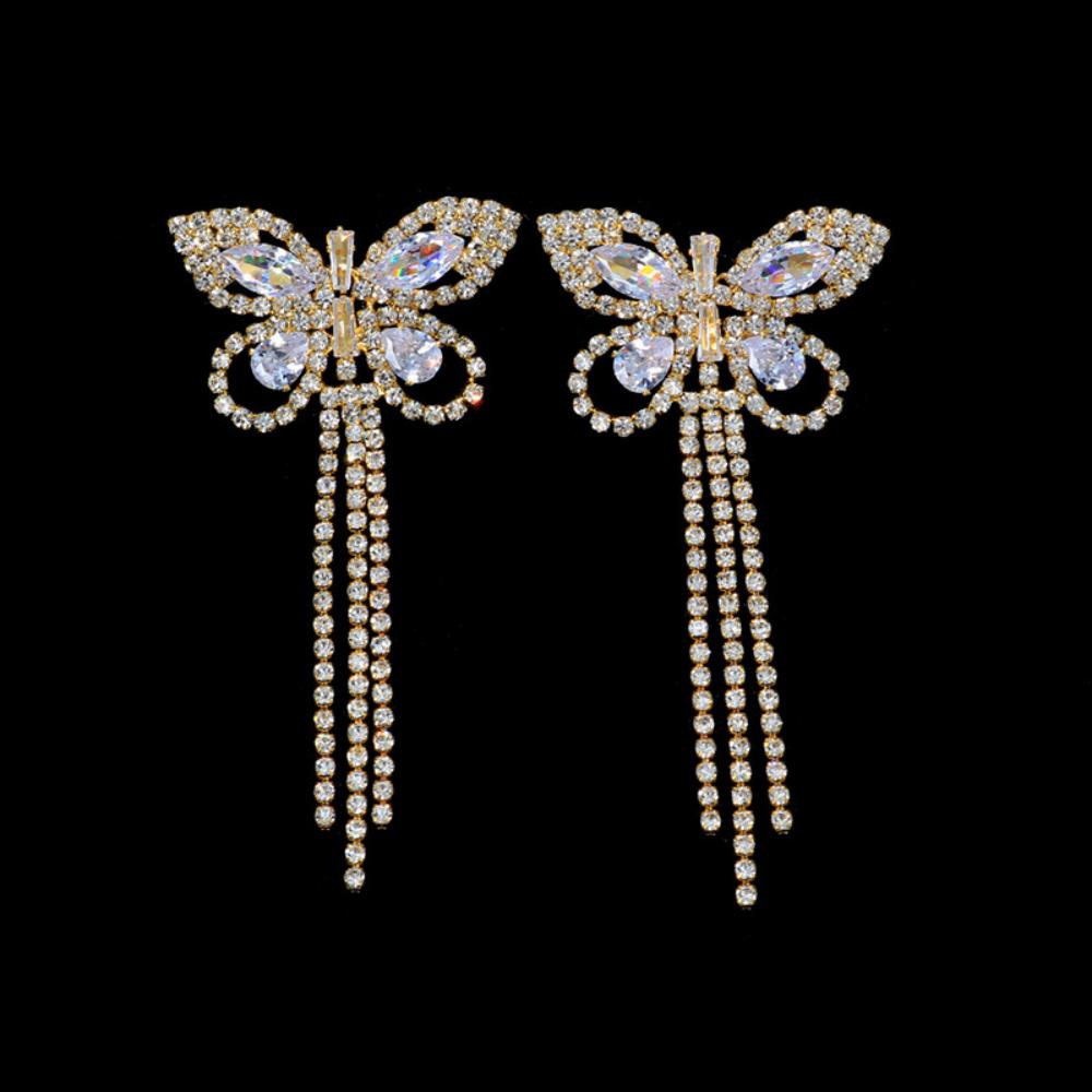Sexy Rhinestone Butterfly Tass - огляд і ціна Body Jewelry Nipple Chain