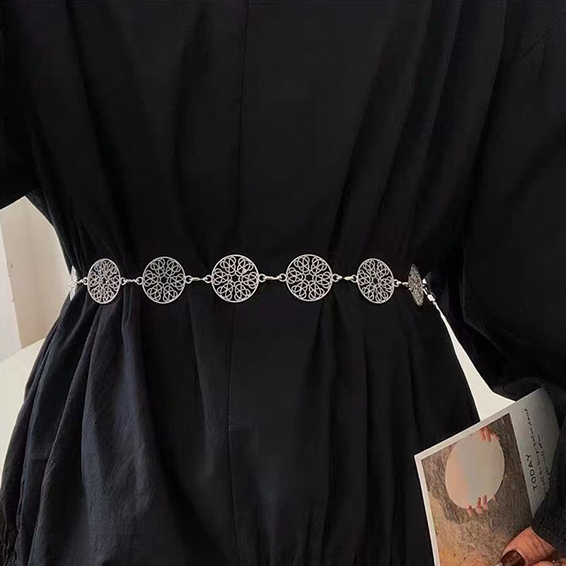 Elegant Round Metal Belt For W - огляд і ціна Body Jewelry Dress
