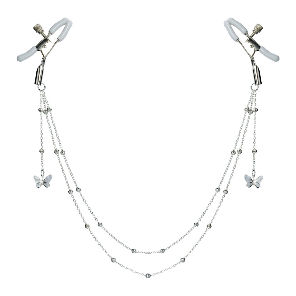 Sexy Butterfly Nipple Clamps C - огляд і ціна Body Jewelry Nipple Chain
