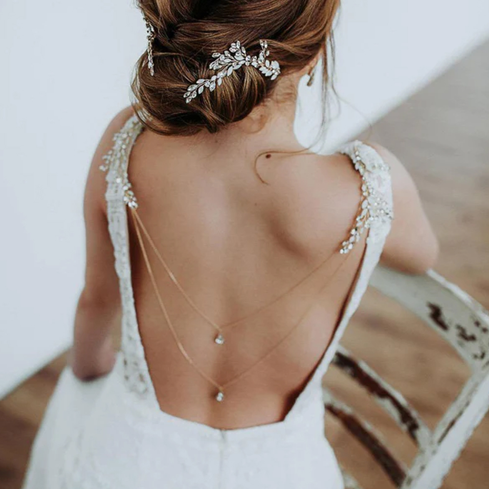 Zircon Tassel Pendant Back Cha - огляд і ціна Body Jewelry Dress