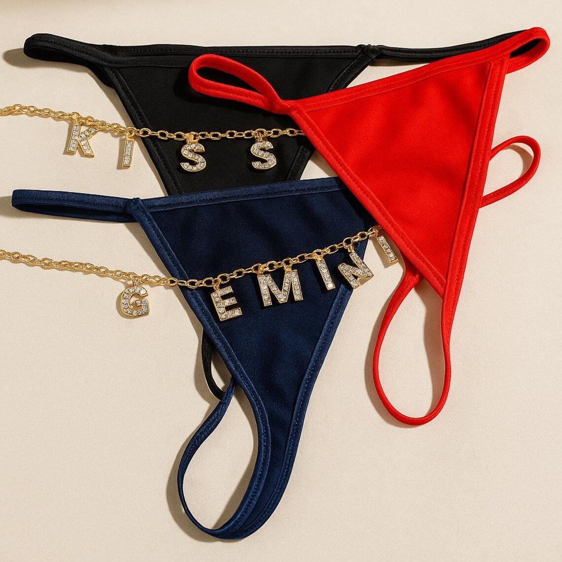 Custom Chain Thong With Name L - огляд і ціна Body Jewelry Names