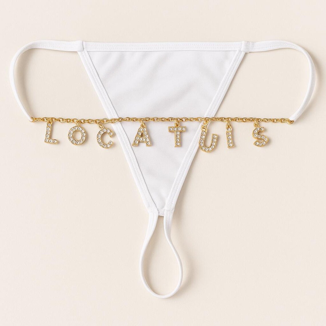 Custom Chain Thong With Name L - огляд і ціна Body Jewelry Names