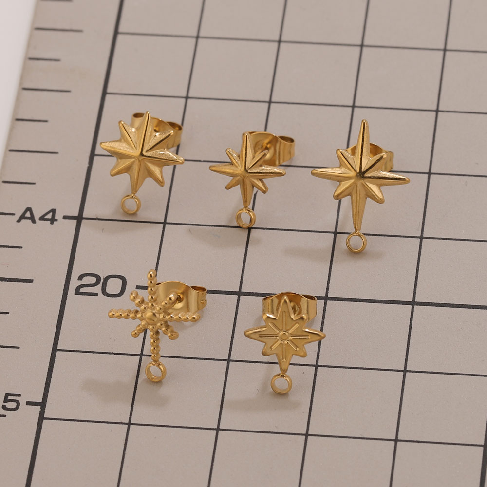 6pcs Stainless Steel Star Earr - огляд і ціна Body Jewellery