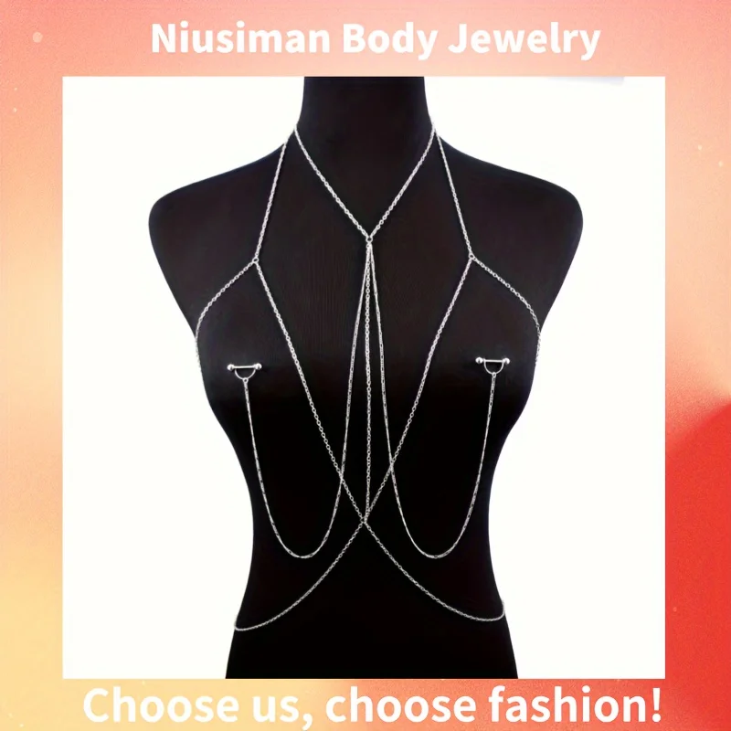 1pc  Elegant & Sexy Body Chain - огляд і ціна Body Jewelry Nipple Chain