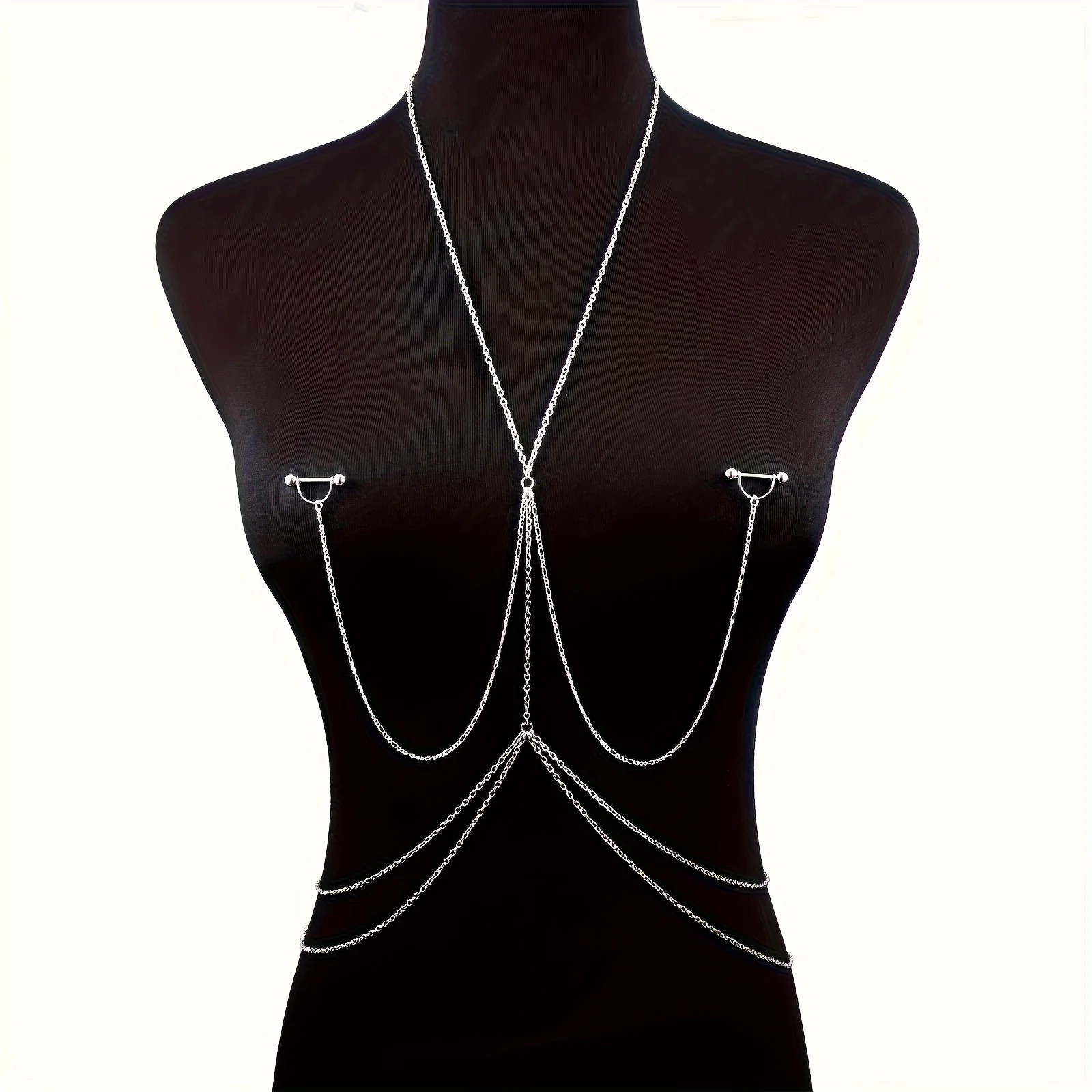 1pc  Elegant & Sexy Body Chain - огляд і ціна Body Jewelry Nipple Chain