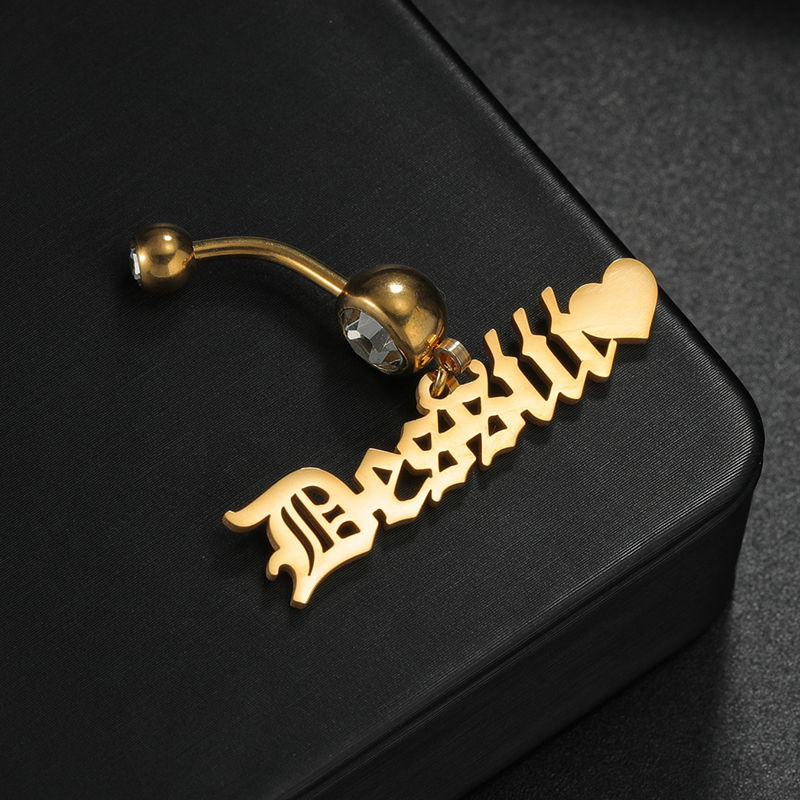Letdiffery Custom Name Belly B - огляд і ціна Body Jewelry Names