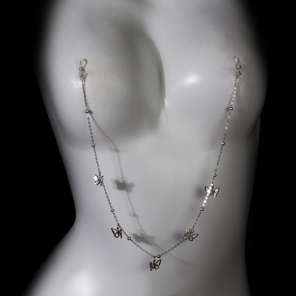 Sexy Metal Butterfly Nipple Ch - огляд і ціна Body Jewelry Nipple Chain