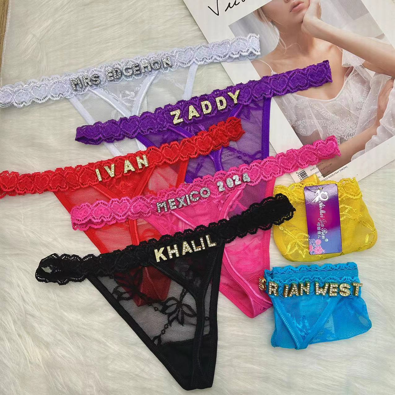 Custom Thongs with Name for Bo - огляд і ціна Body Jewelry Names