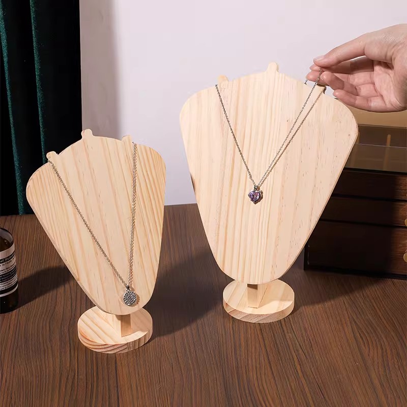 Wood Necklace Display Stand, J - огляд і ціна Body Jewelry Display Ideas