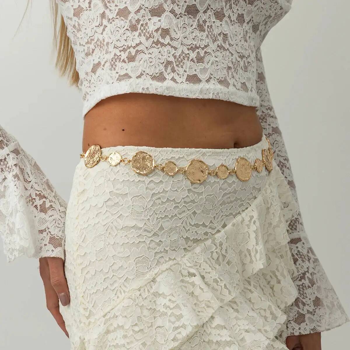 Punk Gold Color Round Belly Wa - огляд і ціна Body Jewelry Dress