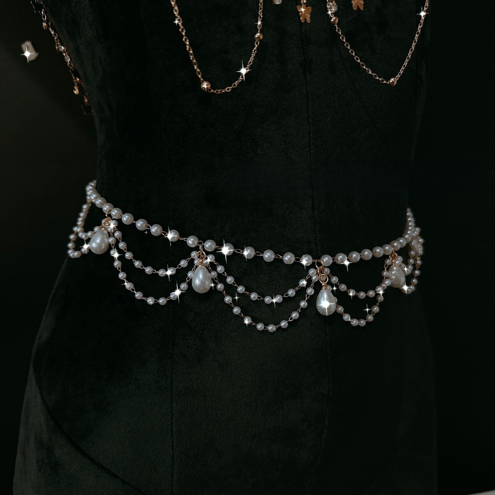 Pearl Choker Body Chain Rhines - огляд і ціна Body Jewelry Nipple Chain