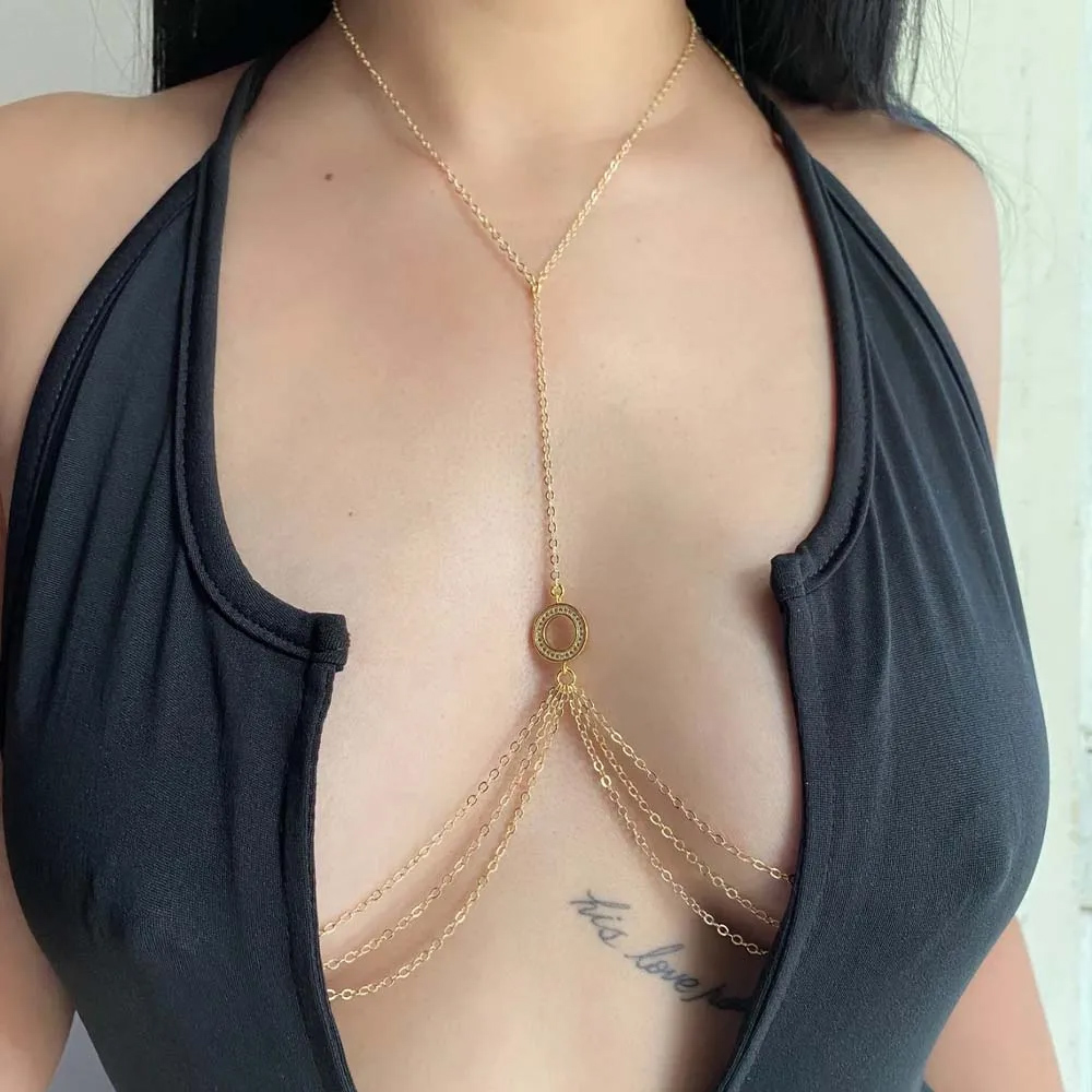 Hollow Round Nipple Chains Non - огляд і ціна Body Jewelry Nipple Chain