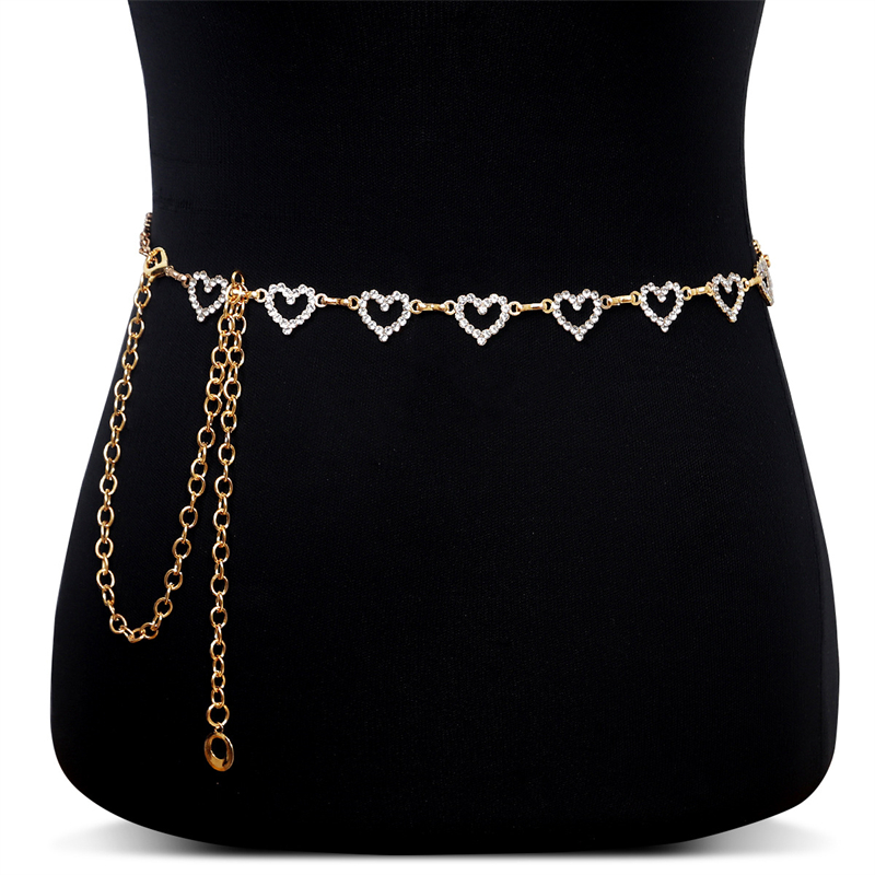 Fashion Rhinestone Heart Waist - огляд і ціна Body Jewelry Dress
