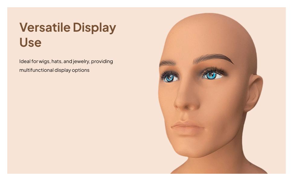Male Mannequin Head Manikin He - огляд і ціна Body Jewelry Display Ideas