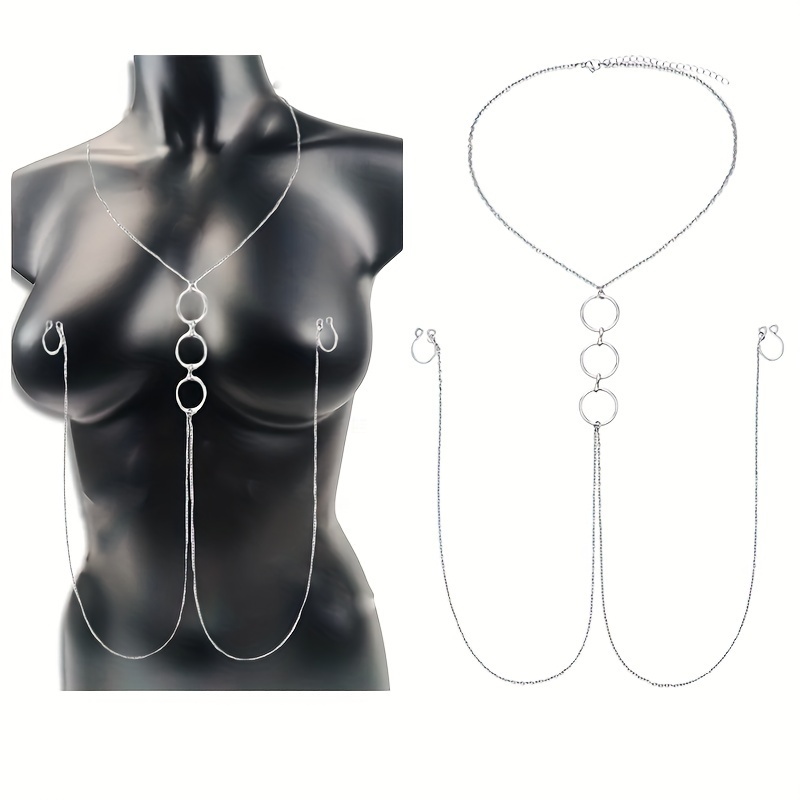 A Silvery Stainless Steel Body - огляд і ціна Body Jewelry Nipple Chain