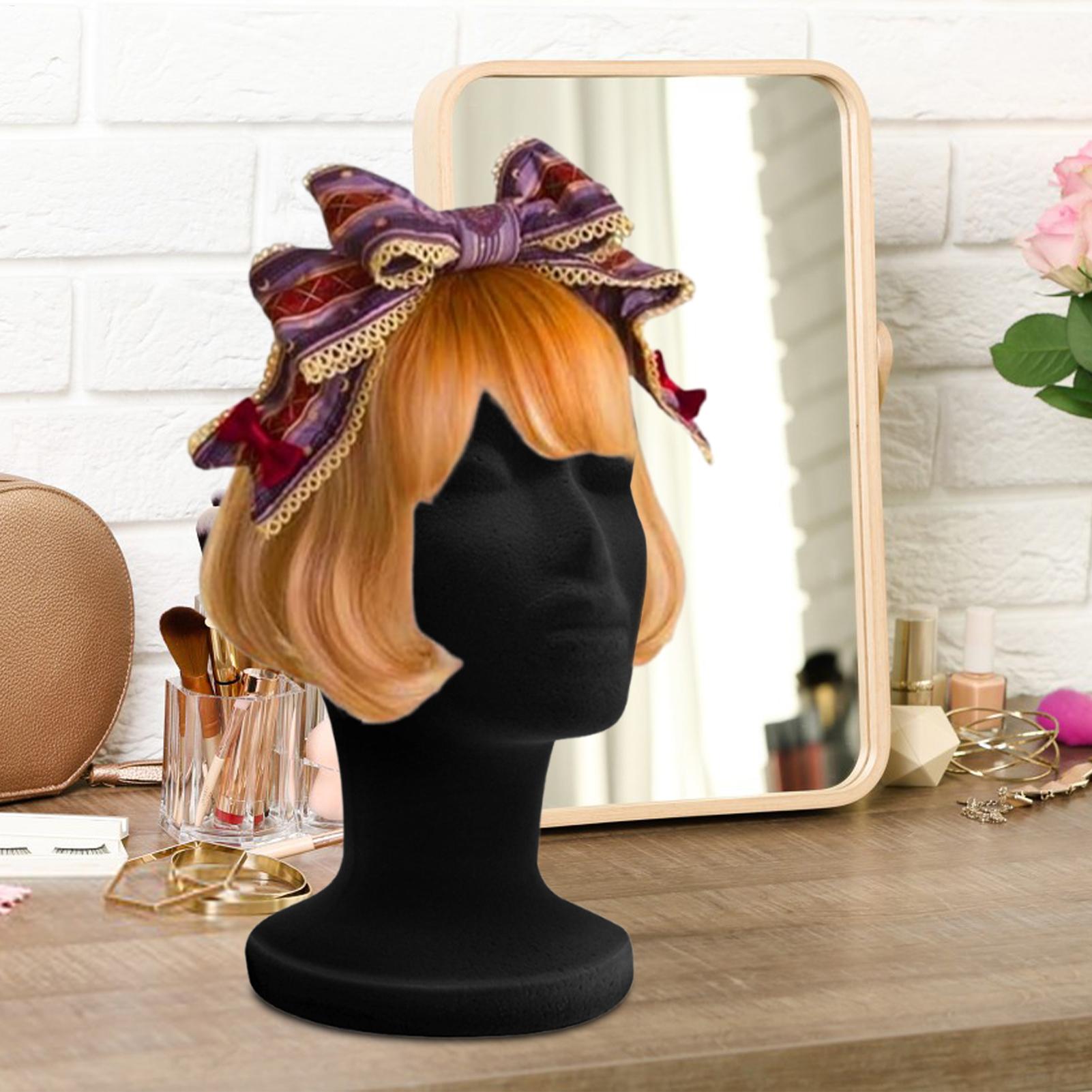 Black Mannequin Head Foam Velv - огляд і ціна Body Jewelry Display Ideas