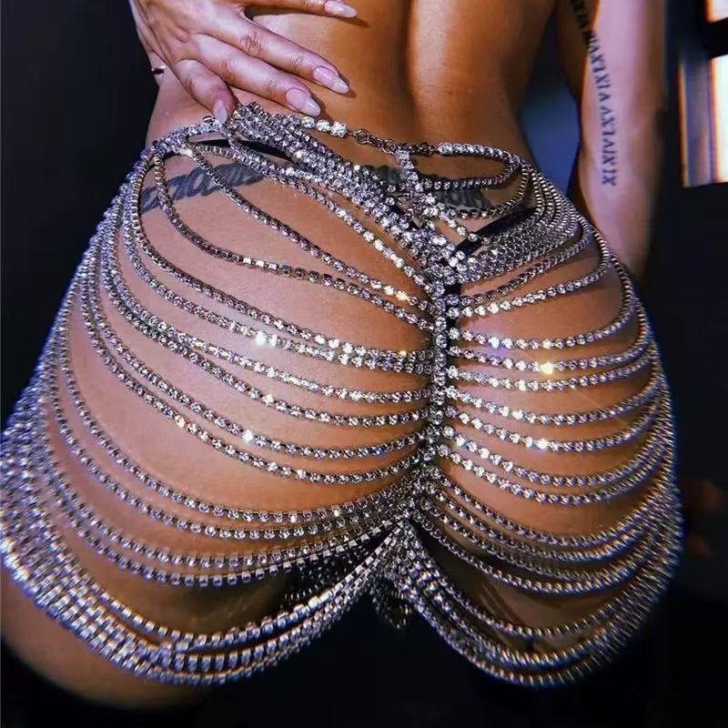 1pcSexy Fashionable Rhinestone - огляд і ціна Body Jewelry Dress