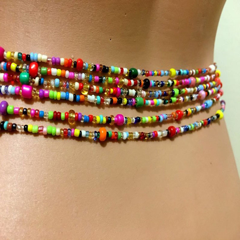 Women Layered Beaded Belly Cha - огляд і ціна Body Jewelry Beach
