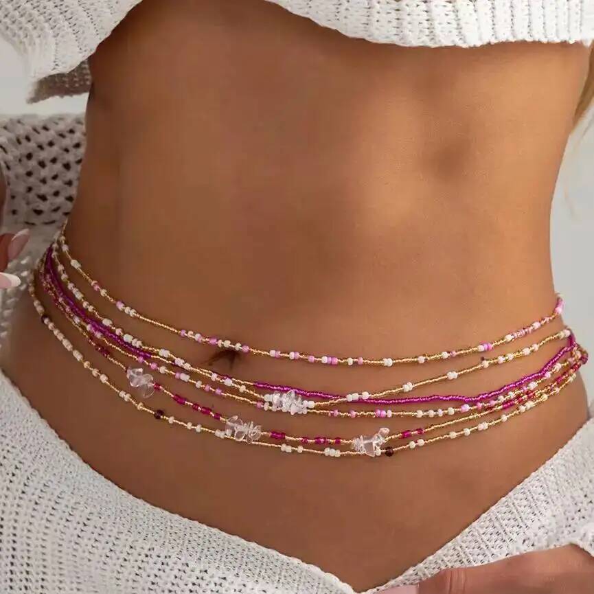 SHIXIN 6Pcs/Set Boho Colorful  - огляд і ціна Body Jewelry Beach