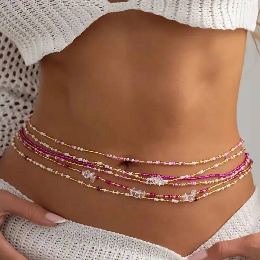 SHIXIN 6Pcs/Set Boho Colorful  - огляд і ціна Body Jewelry Beach