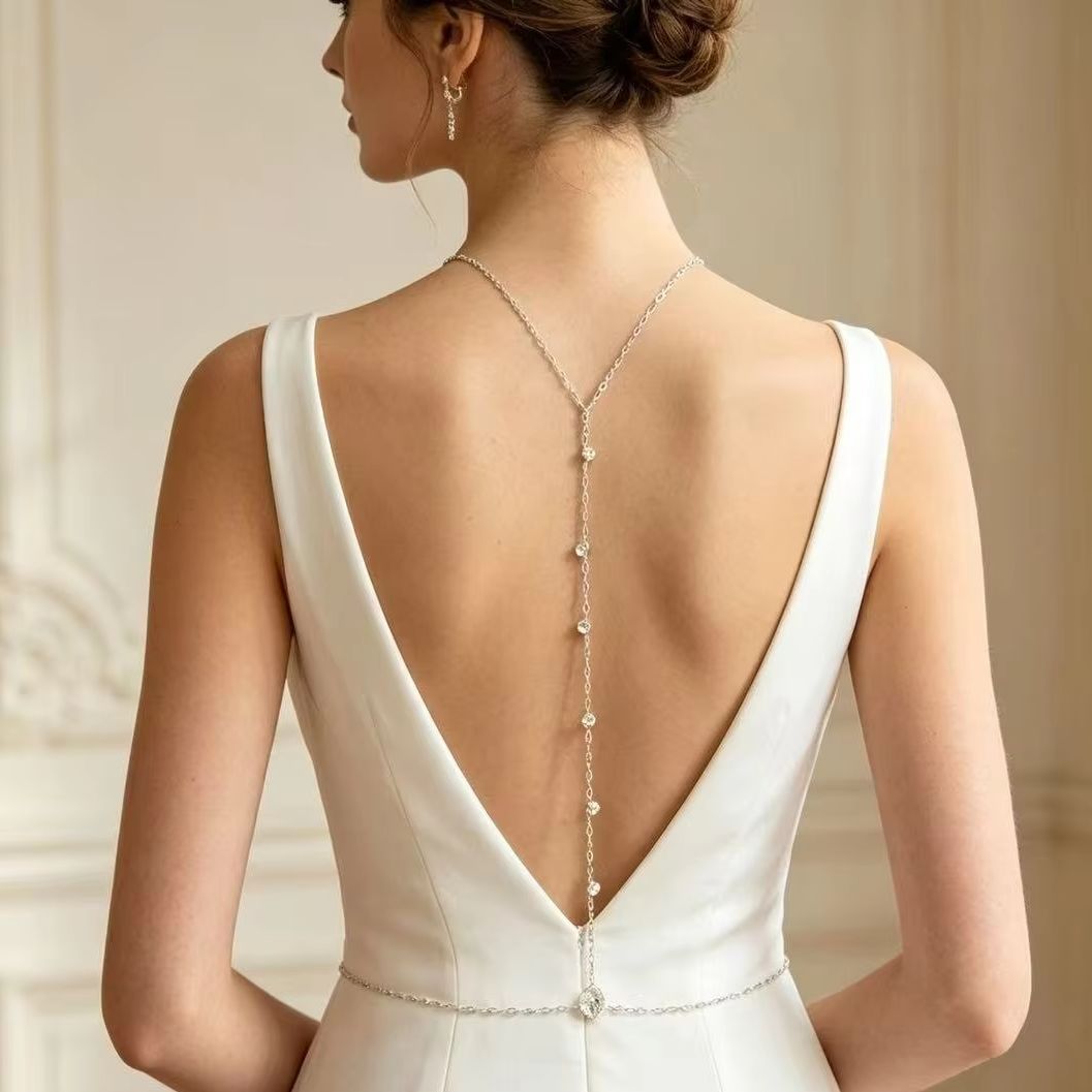 Back Body Chain Zircon Spine C - огляд і ціна Body Jewelry Dress